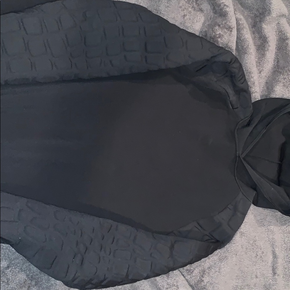 Black Alexander Wang padded sleeve hoodie